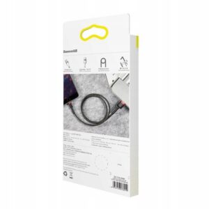 Kabel Lightning USB Baseus 2,4A 0.5m w kolorze czerwonym