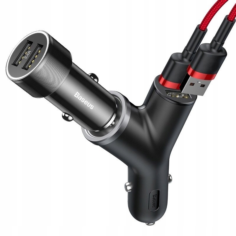 ŁADOWARKA SAMOCHODOWA BASEUS Y-TYPE 3.4A 40W - obrazek 4