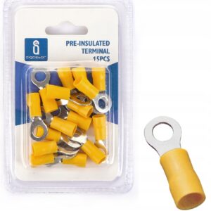Konektor oczkowy izolowany 4-6mm2 m6 żółty 15szt.