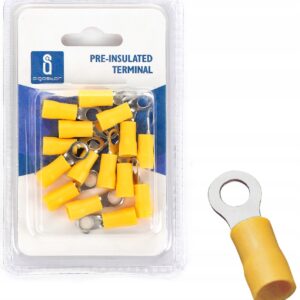 Konektor oczkowy izolowany 0.5-1.5mm2 m4 żółty x20