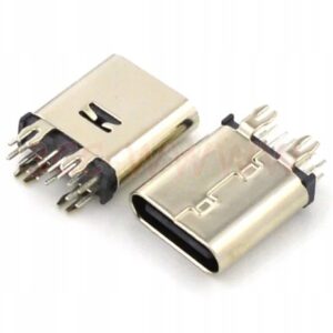 Gniazdo złącze USB typ C 3.1 pion 14pin +4pin do montażu