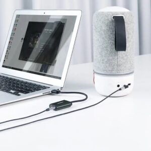 UGREEN ZEWNĘTRZNA KARTA DŹWIĘKOWA ADAPTER HUB USB DO 2X MINIJACK 3,5MM 15CM
