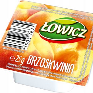 Łowicz Dżem o smaku Brzoskwiniowym Porcja blister 30 x 25g