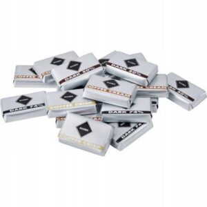 Cukierki CZEKOLADKI Kawowe z chrupkami Czek. Gorzka 50% 74% mix Rioba 1KG