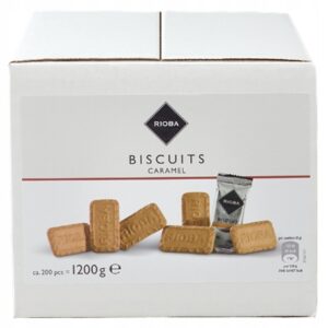 Ciastka kruche Herbatniki KARMEL do kawy Rioba 200szt 1.2kg