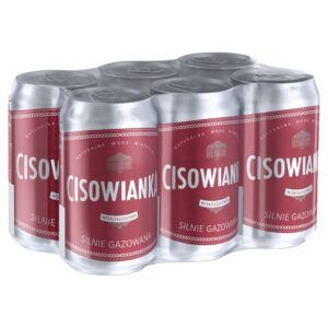 Woda mineralna Cisowianka Silnie Gazowana puszka 0,33L Zgrzewka 24-sztuki