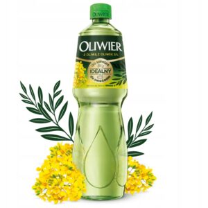 Olej rzepakowy rafinowany Oliwier z oliwą z oliwek 5% 1L