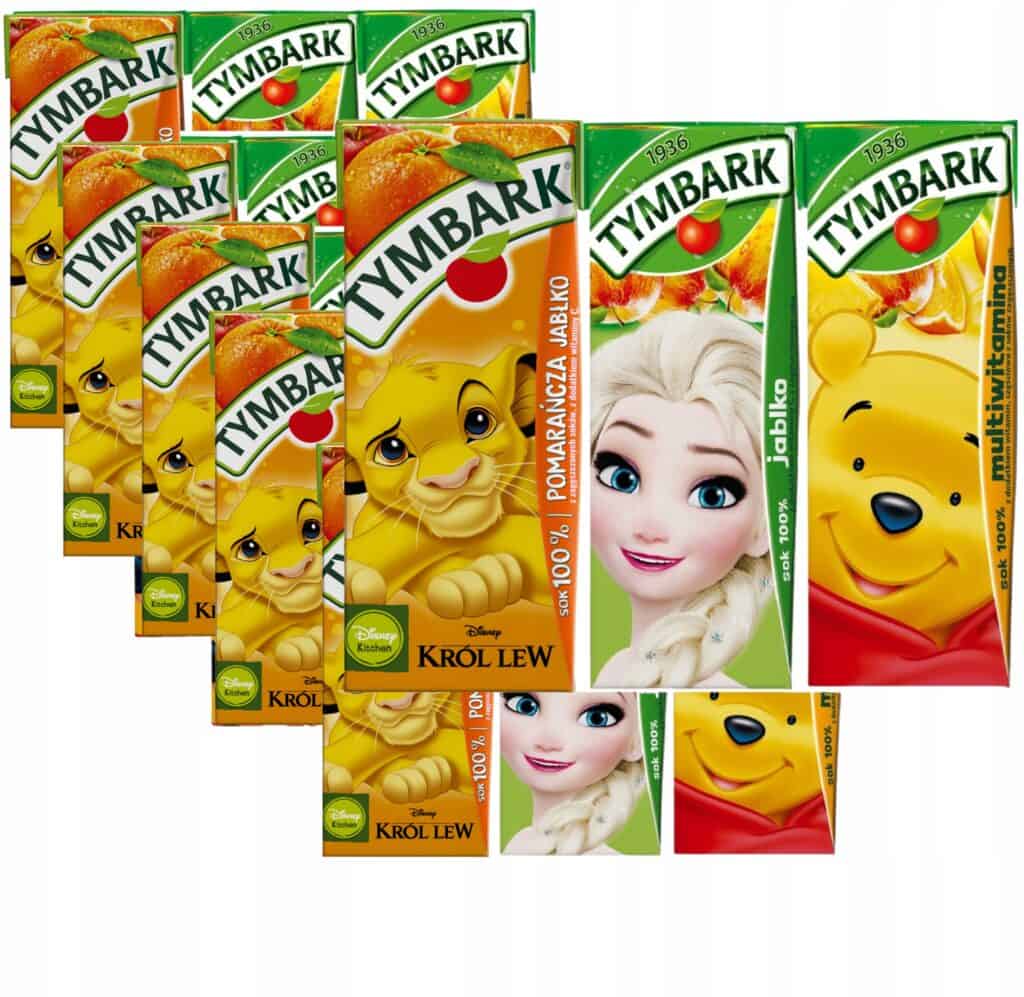 Tymbark Sok 100% Mix Pomarańcza Jabłko Multiwitamina 24x200 ml