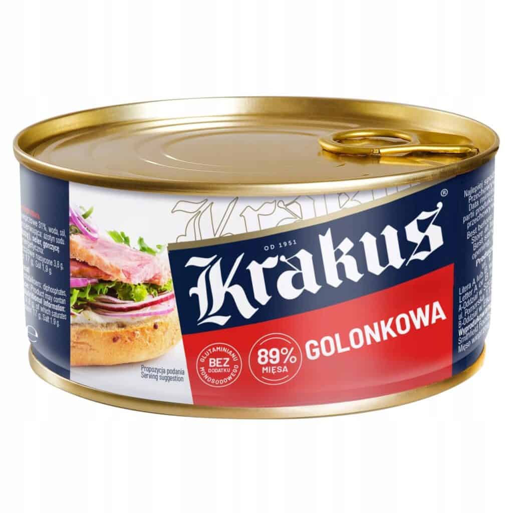 Zestaw sześciu puszek konserwy golonkowej Krakus 300g