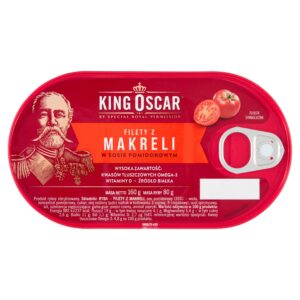 Zgrzewka 16 puszek filetów z makreli w sosie pomidorowym King Oscar