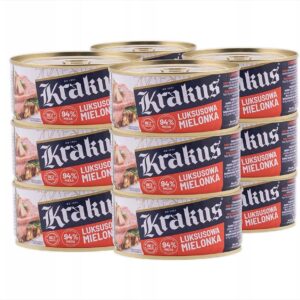 Konserwa Krakus 12x300g Luksusowa Mielonka ZGRZEWKA ZESTAW