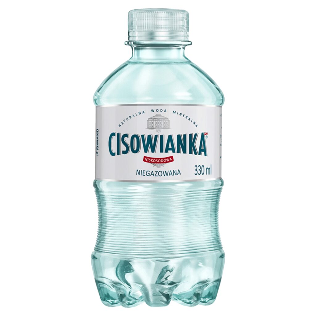 Zgrzewka 12 sztuk butelek wody niegazowanej Cisowianka 330ml z zakrętką