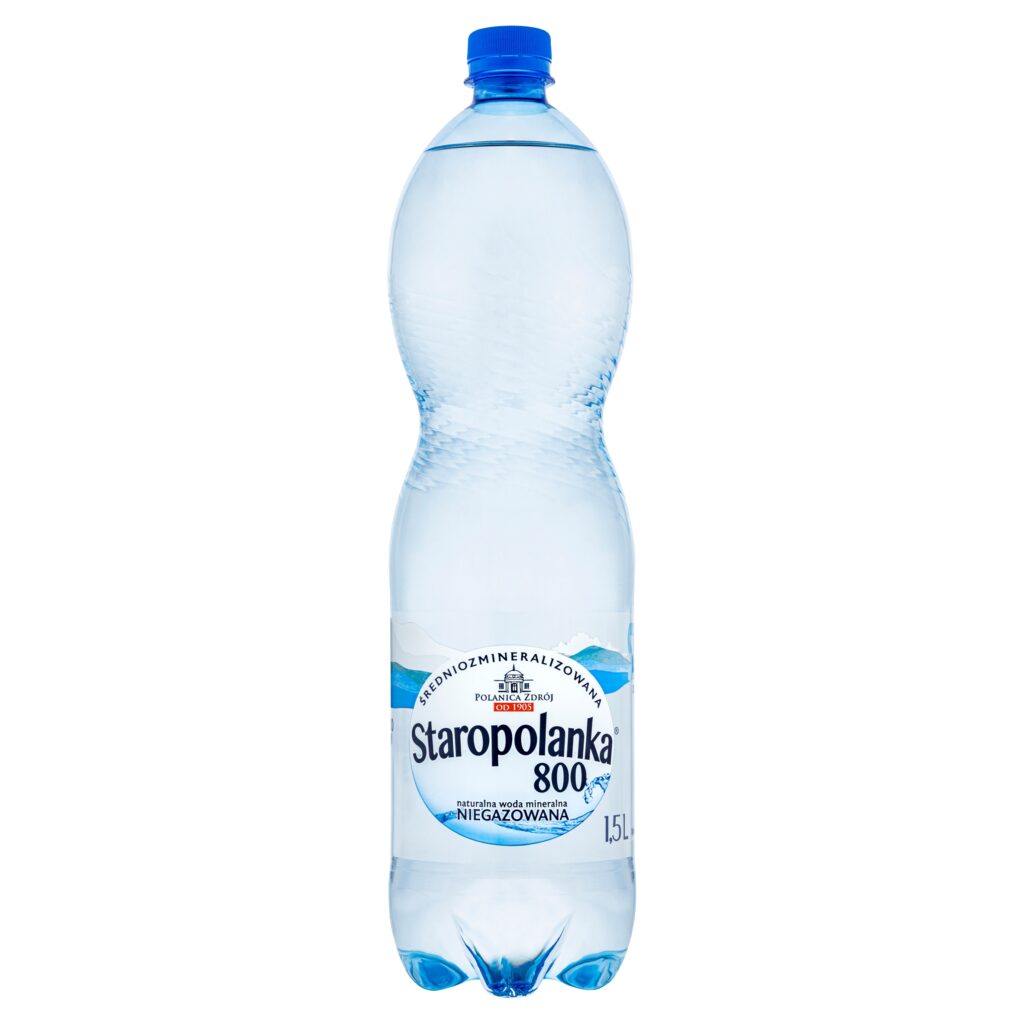 Zgrzewka naturalnej wody mineralnej niegazowanej Staropolanka 1,5L
