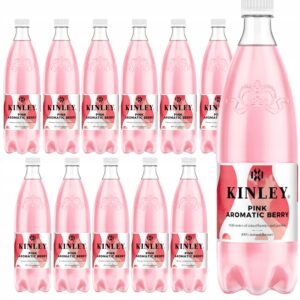 Zgrzewka 12 sztuk napoju gazowanego Kinley Pink Aromatic Berry 1L