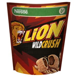 Nestlé Lion WildCrush Płatki śniadaniowe Karmelowo-Czekoladowe ZESTAW