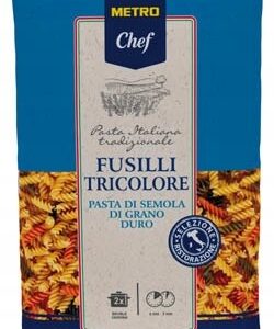 Makaron KOLOROWY 3-KOLORY ŚWIDERKI Fusilli Metro Chef 5000 g 5KG