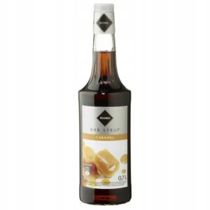 Butelka syropu barmańskiego Rioba Karmel 700 ml