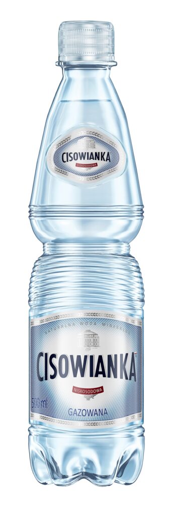 Zgrzewka 12 sztuk naturalnej wody mineralnej Cisowianka gazowanej w butelkach 500ml