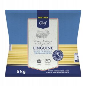 Makaron Spaghetti Płaskie Paski LINGUINE METRO Chef duże opakowanie 5kg