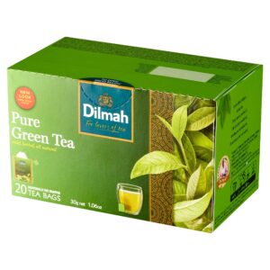 Herbata zielona ekspresowa Dilmah PURE Green Tea 20 kopert torebek