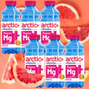 Arctic+ Focus Woda witaminowa z magnezem o smaku grejpfrutowym 6 x 600 ml