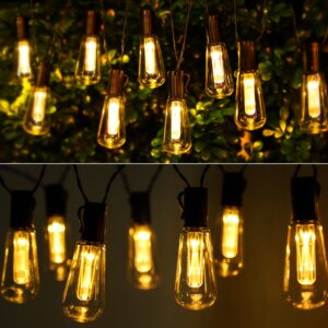 Girlanda solarna LED z żarówkami ST64 w stylu loft o długości 3,8 m