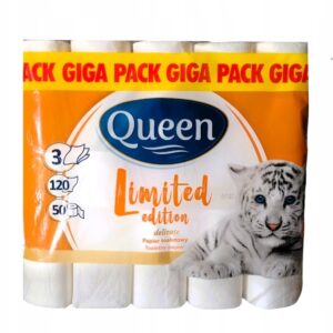 PAPIER TOALETOWY QUEEN GIGA PACK 50 ROLEK 3 WARSTWY LIMITED EDITION