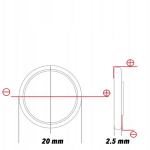 BATERIA AKUMULATOR LIR2025 DO PILOTA KLUCZYKA BMW 180*