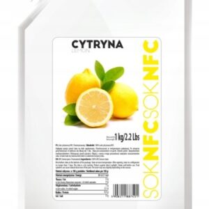 MENII Premium Puree CYTRYNA Sok NFC 100% Cytrynka Lemoniada Drinki 1kg