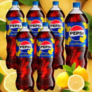 Pepsi Lemon Twist Napój Gazowany o smaku cytrynowym Zestaw 6x 1,5l