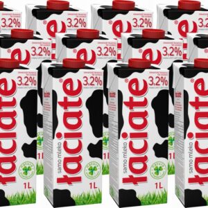 Mleko UHT Łaciate 3.2% 1L Mleko Krowie KARTON 12x Sztuk Zestaw
