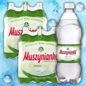 Woda Mineralna Muszynianka 1L Wysokomineralizowana Zgrzewka 12szt / 12 x 1L