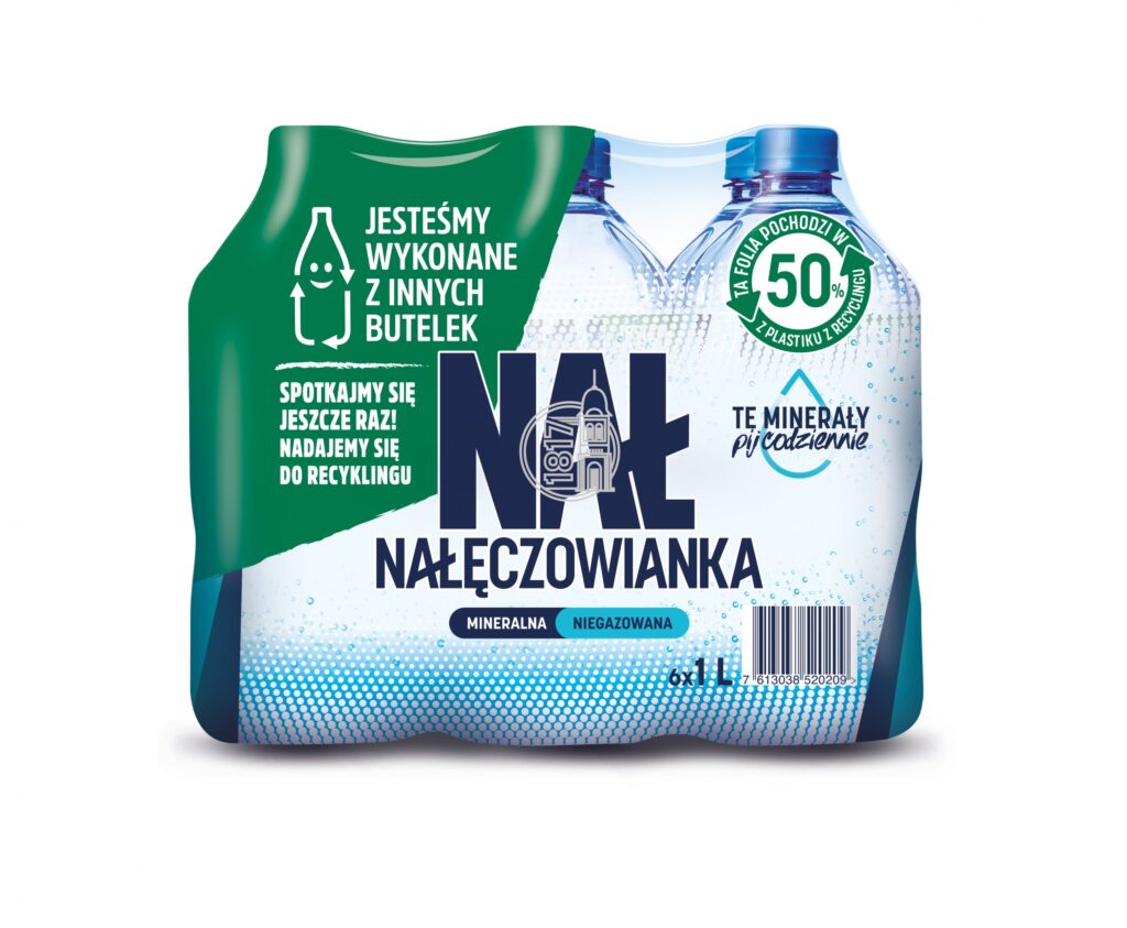 Zestaw 12 sztuk naturalnej wody mineralnej niegazowanej Nałęczowianka 1L w dwóch zgrzewkach