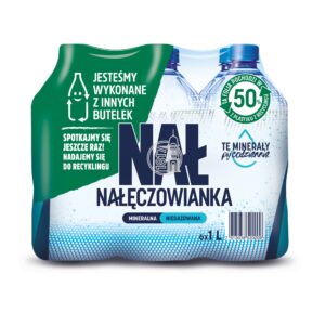 Woda NAŁĘCZOWIANKA NIEGAZOWANA Mineralna 1L 12 sztuk (2 zgrzewki)