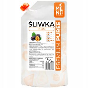 MENII Premium Puree ŚLIWKA Pulpa Owocowa Mus KRÓTKI TERMIN 1KG