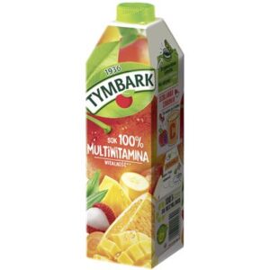 Opakowanie zbiorcze zawierające TYMBARK Sok 100% multiwitamina 6 x 1 l