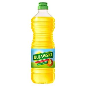 Butelka oleju rzepakowego Kujawski o pojemności 500ml