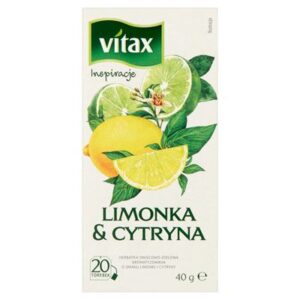 Opakowanie VITAX Inspirations Herbata owocowo-ziołowa limonka i cytryna