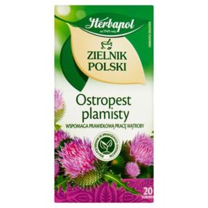 Opakowanie Herbapol Zielnik Polski Ostropest 20 torebek 40g