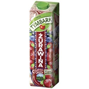 Butelki napoju żurawinowego TYMBARK Owoce Świata 6 x 1 l