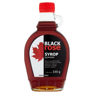 Butelka syropu klonowego BLACK ROSE 330 g