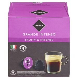 Opakowanie RIOBA Dolce Gusto Grande Intenso 112g zawierające 16 kapsułek