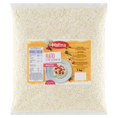 Opakowanie HALINA Płatki ryżowe błyskawiczne 3kg