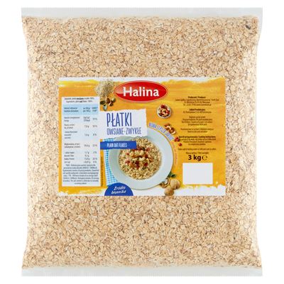 Duże opakowanie HALINA Płatki owsiane 3 kg