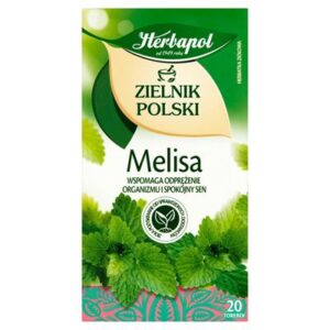Opakowanie melisy Herbapol Zielnik Polski 20 torebek 40g
