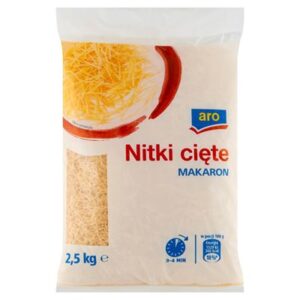 Opakowanie aro Makaron nitka cięta 2,5 kg