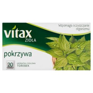 Opakowanie VITAX Zioła pokrzywa 20 torebek 30g