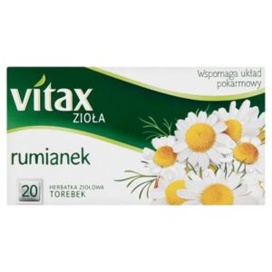 Opakowanie ziół VITAX rumianek 20 torebek 30g