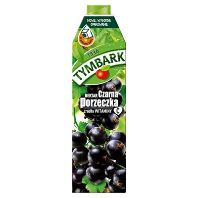 Zestaw butelek TYMBARK Nektar czarna porzeczka 6 x 1 l