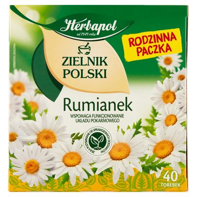 Opakowanie Herbapol Zielnik Polski Rumianek 40 torebek